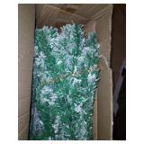 Flocked Christmas tree