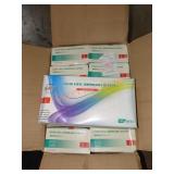 10 boxes of 100 count clear vinyl disposable