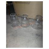 Seeded Glass Globe Lights 5"w 6"h