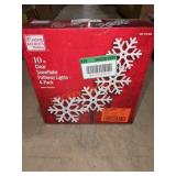 Home Accents 10" Clear Snowflake Pathway Lights