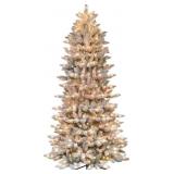 7.5ft. Pre-Lit Fraser Fir Artificial Tree, Clear