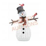 6ft LED Snowman with Cardinals