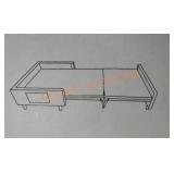 HomCom ottoman into bed