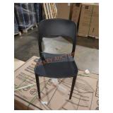 2 hard plastic chairs