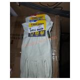 3 pair firm grip pigskin leather gloves