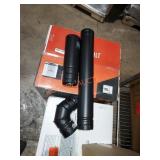 Pellevent Adjustable black pipe 3"