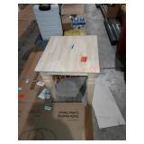 22" x24" wood side table