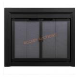 Pleasant Hearth Clairmont Medium Glass Fireplace