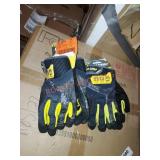 2 packs firm grip work gloves