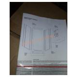 Glass shower surround