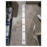 Liberty 45" 6 Hook Rack White