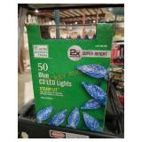 50 Blue C3 LED Lights (6 Boxes Total)