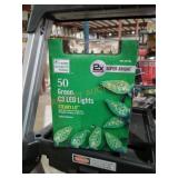 50 Green C3 LED Lights (8 Boxes Total)
