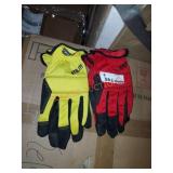 2 pair size large firm grip utility gloves