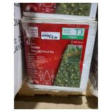 6.5ft Festive Pine LED Pre Lit Artificial Tree