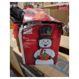 6.5ft LED Snowman Airblown Inflatable