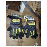 2 packs firm grip gloves medium