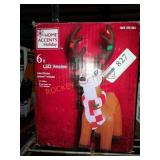 Home Accents Holiday 6ft inflatable reindeer