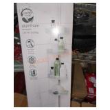 Zenna home aluminum tension corner caddy