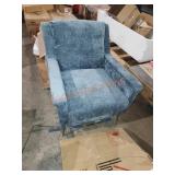 Teal club chair