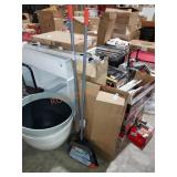 Set of HDX broom and dust pan