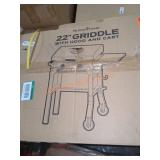 BlackStone 22" Griddle with Hood and Cart