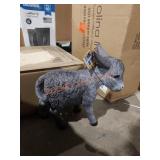 HiLine mini donkey garden statue