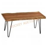 Carolina Forge 40" Natural Wood Coffee Table
