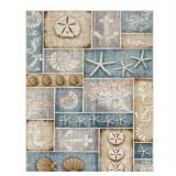 Bazaar seaside patchwork area rug 7ft 6in x 10ft