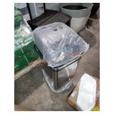 Stainless steel trashcan