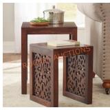 Maharaja Walnut 2pc nesting end table