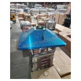 Hooded oven ventilation fan