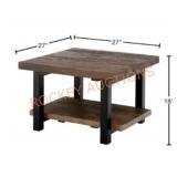 Alaterre Furniture Wood Cube Coffee Table