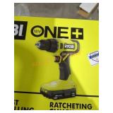 Ryobi 18v 1/2" drill Driver Kit battery included