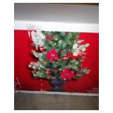 4.5 ft pre lit led berry bliss potted Christmas