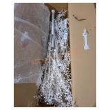 7ft Pre Lit LED White Berry Tree