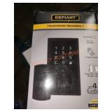 Defiant touchpad deadbolt