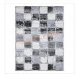 Bazaar squares area rug 7ft 10in x 9ft 10in