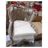 Steel Wicker Patio Chair, 2 Pack