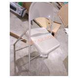 Metal Folding Chairs, 4 Total