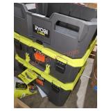 Ryobi Link Stack Of Tool Chests and Crate