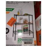 HDX 24"×14"×30" 3 shelf storage unit