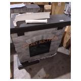40" infrared mantel electric fireplace bottom is