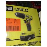 Ryobi 18v 3/8" drill/driver Kit no battery