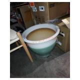 18" ceramic planter