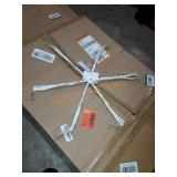 Led faux bark snowflake