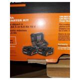 Rigid 18v battery and charger kit with bag