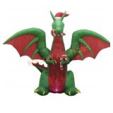 9ft Christmas Dragon Inflatable