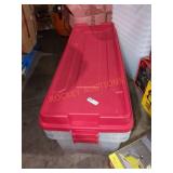 Set of 3 Long Storage Totes (Only 1 Lid) (3×bid)