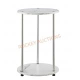 Designs2Go 15.75" Faux Marble Round Table